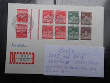 3 Briefe von Berlin mit Zusammen  Drucke,  mit Plattenfehler 288  I
