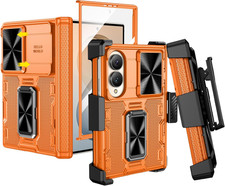 for Galaxy Z Fold 8 Case with Belt Clip Holster and Screen Protector