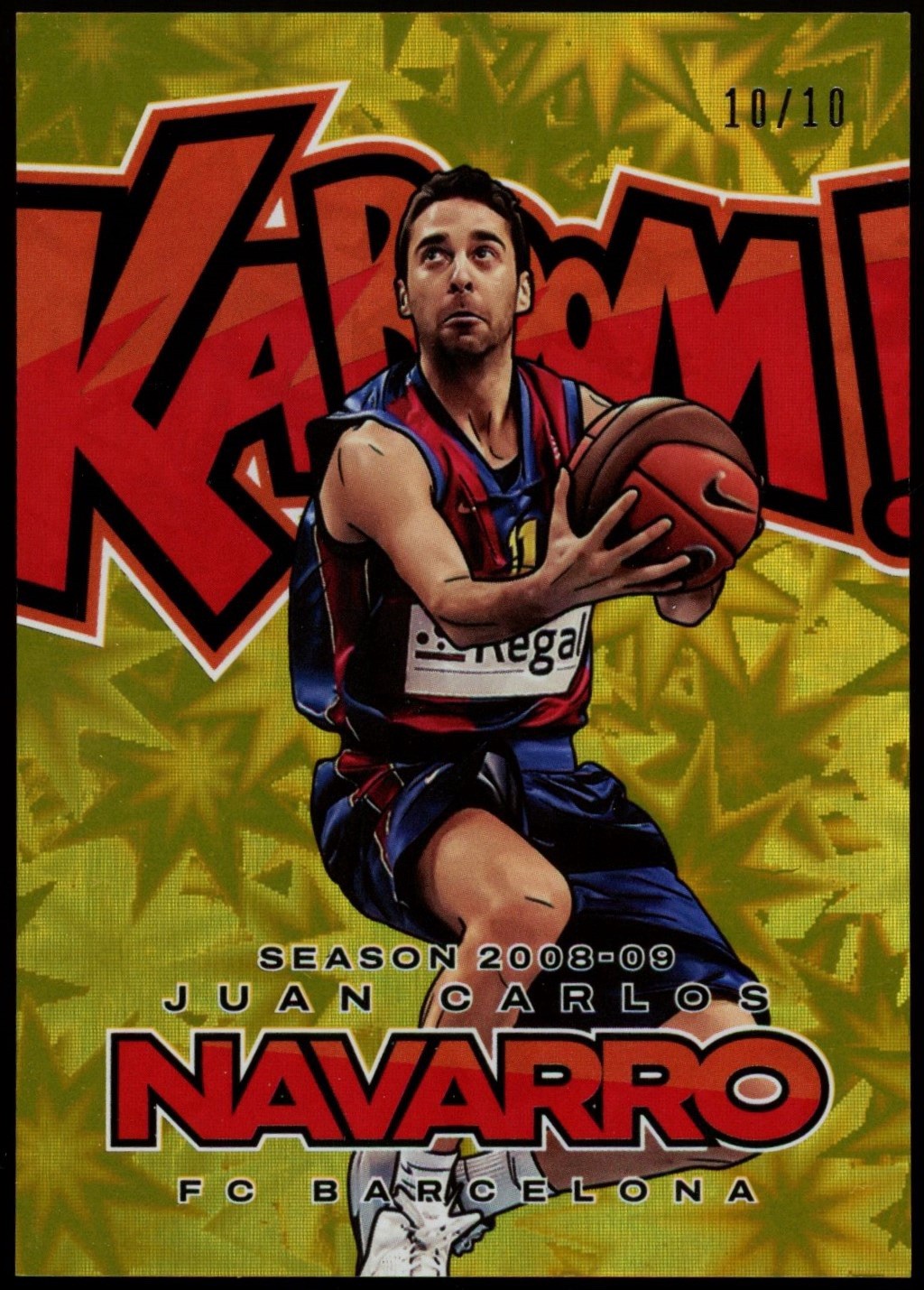 Juan Carlos Navarro 23-24 Panini Crown Royale Euroleague Kaboom Gold #10/10