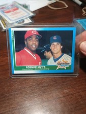 1987 Fleer Former MVP's Ryne Sandberg & Dave Parker #639 Chicago Cubs Reds Card