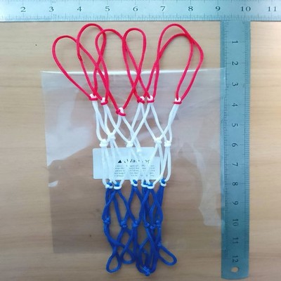 Small Replacement Net for Mini Basketball Hoop, Fits 12 inch, red,white,blue 