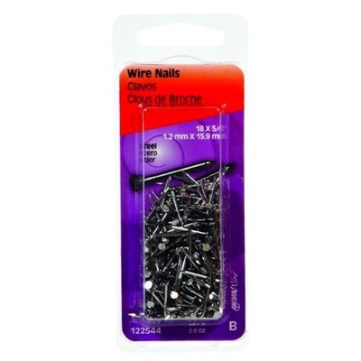 Hillman Group 52824 18 gal x 0.625 in. Bright Steel Wire Nails - 2 oz