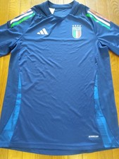 Italy 2024-25 Adidas Men's Stadium Home Jersey Youth Size Large