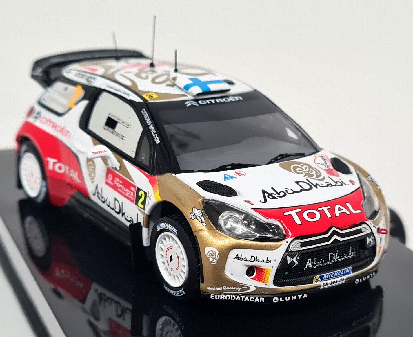 Ixo 1/43 Citroen DS3 WRC #2 Rally Portugal 2013 Hirvonen Model Car