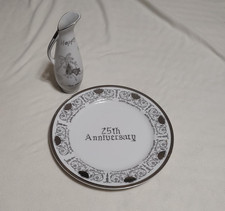 ZWEI VINTAGE 25th Anniversary Andenken aus den 60er Jahren