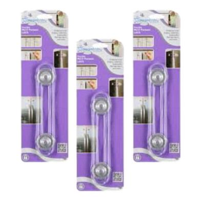 Dream baby Flexible Multi Purpose Latch, SET OF 3