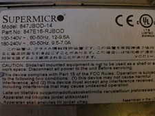 Supermicro 45 Bay JBOD P/N 847E16-RJBOD --- PSUs Caddies Rails Included