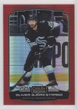 2022-23 O-Pee-Chee Platinum Red Prism 177/199 Oliver Bjorkstrand #107 13og