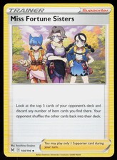 Miss Fortune Sisters 164/196 Uncommon Lost Origin Pokemon Lightly Played
