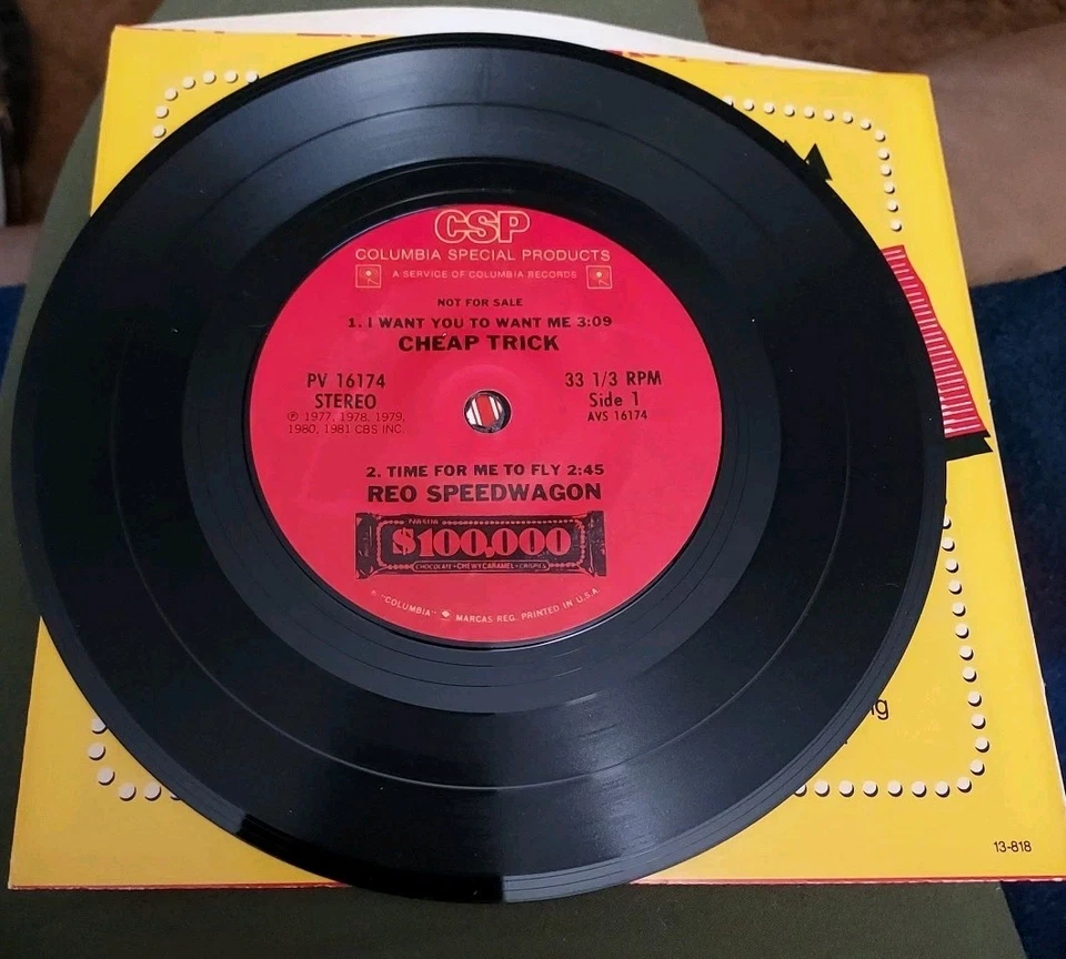 Rare Nestle Promo Rock Mini Album 7" w/PS JOURNEY REO Molly Hatchet Cheap Trick - Image 4 of 4