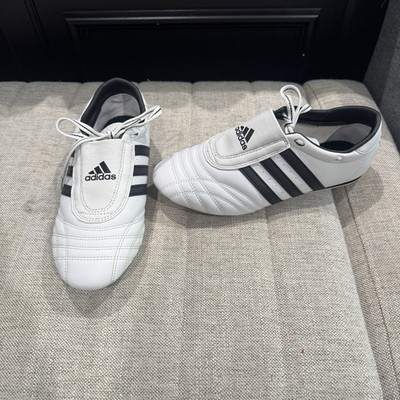 Adidas SM II Taekwondo MMA Shoes Mens 8.5 White Black Training Practice Shoes