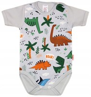Body Kurzarm 100% Baumwolle Dinosaurier GrößE 56 Klekle