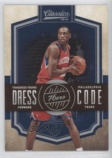 2009-10 Panini Classics Dress Code Silver 43/250 Thaddeus Young #7 0a1