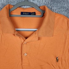 Polo Ralph Lauren Polo Shirt Mens 2XB Big Orange Flesh Pony Logo Preppy Golf