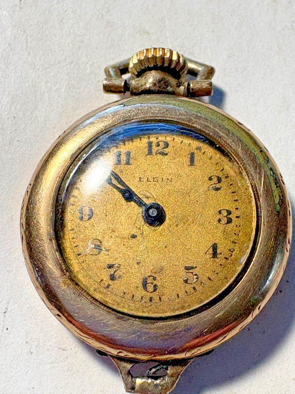 Lady Elgin Pendant Watch-B&B Royal 14K-Gold Filled-Working