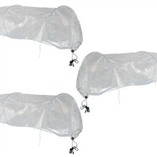 KCT 3 PACK 3M GROW TUNNEL FOR VEG PLANT POLY GARDEN PROTECTION PLASTIC ALLOTMENT
