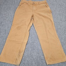 Carhartt B11 Brown Duck Canvas Work Pants 38x30 Distressed Grunge Patina USA