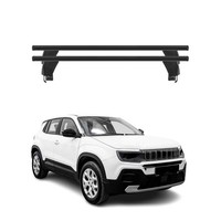 Menabo DachträGer GrundträGer FüR Jeep Avenger 2023-2026 Alu Schwarz 2Tlg