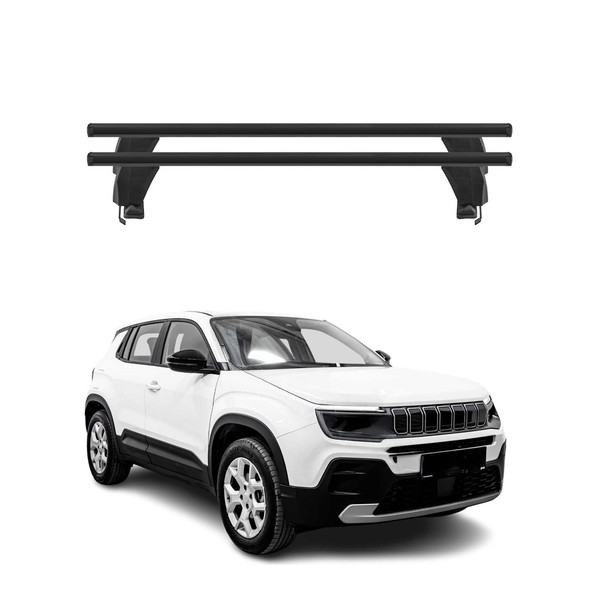 Menabo DachträGer GrundträGer FüR Jeep Avenger 2023-2026 Alu Schwarz 2Tlg-image