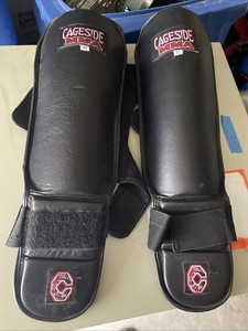 Cageside MMA & Thai Boxing Professional Spar Shin Pads Guards XL Free Shipping