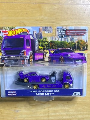HOT WHEELS PREMIUM TEAM TRANSPORT #17 RWB PORSCHE 930+AERO LIFT