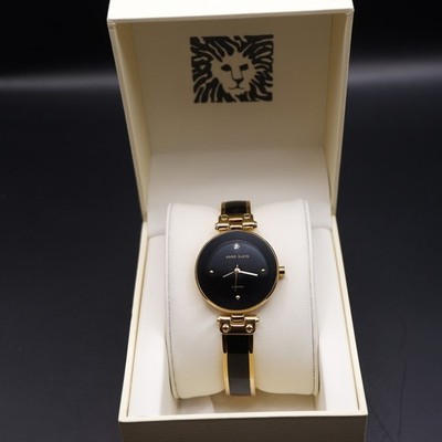 Anne Klein Diamant Damen Edelstein Set Zifferblatt Uhr Quarz Boxed funktioniert neue Batterie