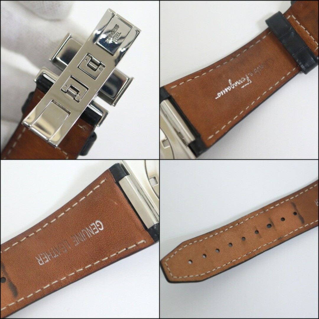 Ferragamo F80 Watch Quartz Stainless Steel Leather Band Used From Japan From Jap image 6