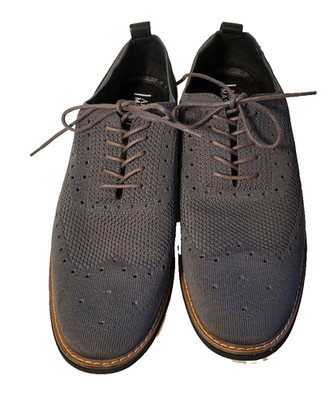 Aiden & Mason AM-Albert3 Men's 13 M Gray Oxford Wingtip Lace Up Mesh Shoes