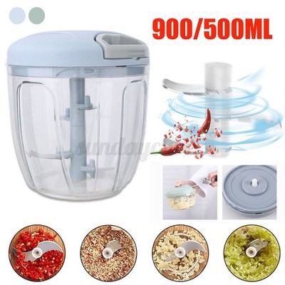 Zerkleinerer Zwiebelschneider Gemüseschneider Knoblauchhacker Obst 500/900ML DE