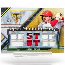 Shohei Otani Topps Triple Threads Jersey Relic Player Worn Baseball Card Japan