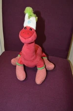 Animal Adventure Red Brontosaurus Dinosaur 14” Plush Stuffed Animal A5