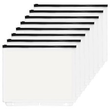 3 Holes Clear PVC Zipper Binder Pocket Insert Pages Letter Size, 8 1/2"x 11 L...