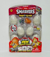 New Zuru Smashers Dino Island 8-Pack w/ T-Rex Mammoth 6 Surprise Smash Eggs