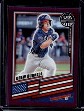 2026 Panini Stars and Stripes Prizm Drew Burress Purple #/199