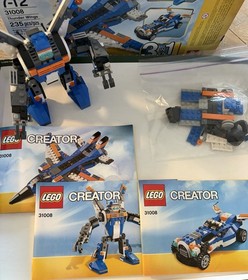 Lego Set 31008 Creator 3 In 1 Thunder Wings - Retired - 100% Complete w/box