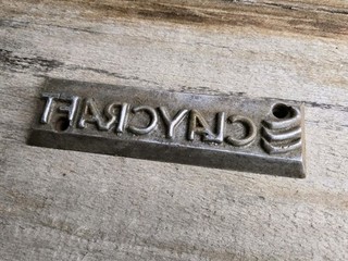 CLAYCRAFT Ohio Brick Company Mold Stamp Plate Metal Insert