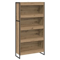 BüCherregal 80X30X155 Cm Holzwerkstoff Eiche Standregal