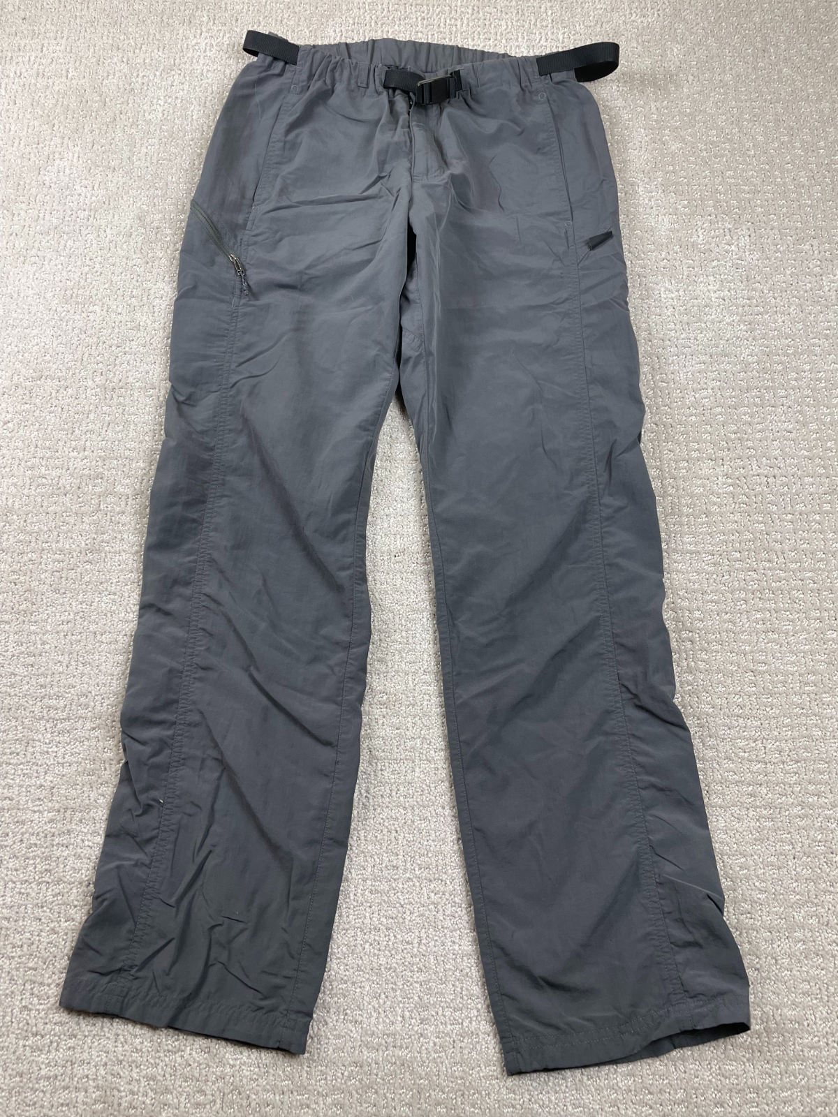 Patagonia Pants Mens Small Gray GI III Belted Nylon Cargo Hiking Outdoors Gorp