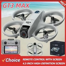 GT3 MAX 8K RC Drone Dual Camera Optical Flow Obstacle Avoidance With Screen