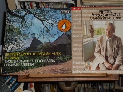 4 x UK Decca Britten Collection SXL 6405 Strings 6138 Cello 6893 Qts SET 356 WB