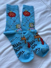 2025McDonalds Dr Suess How the Grinch Stole Christmas blue socks New