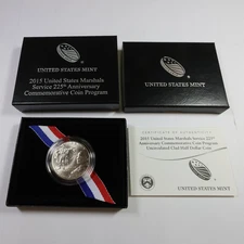 2015 D UNC United States Marshals Service 225th Anniv Half Dollar Coin #58164Q