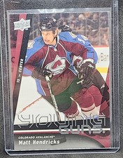 2009-10 Upper Deck Young Guns Matt Hendricks Rookie  #247 Colorado Avalanche
