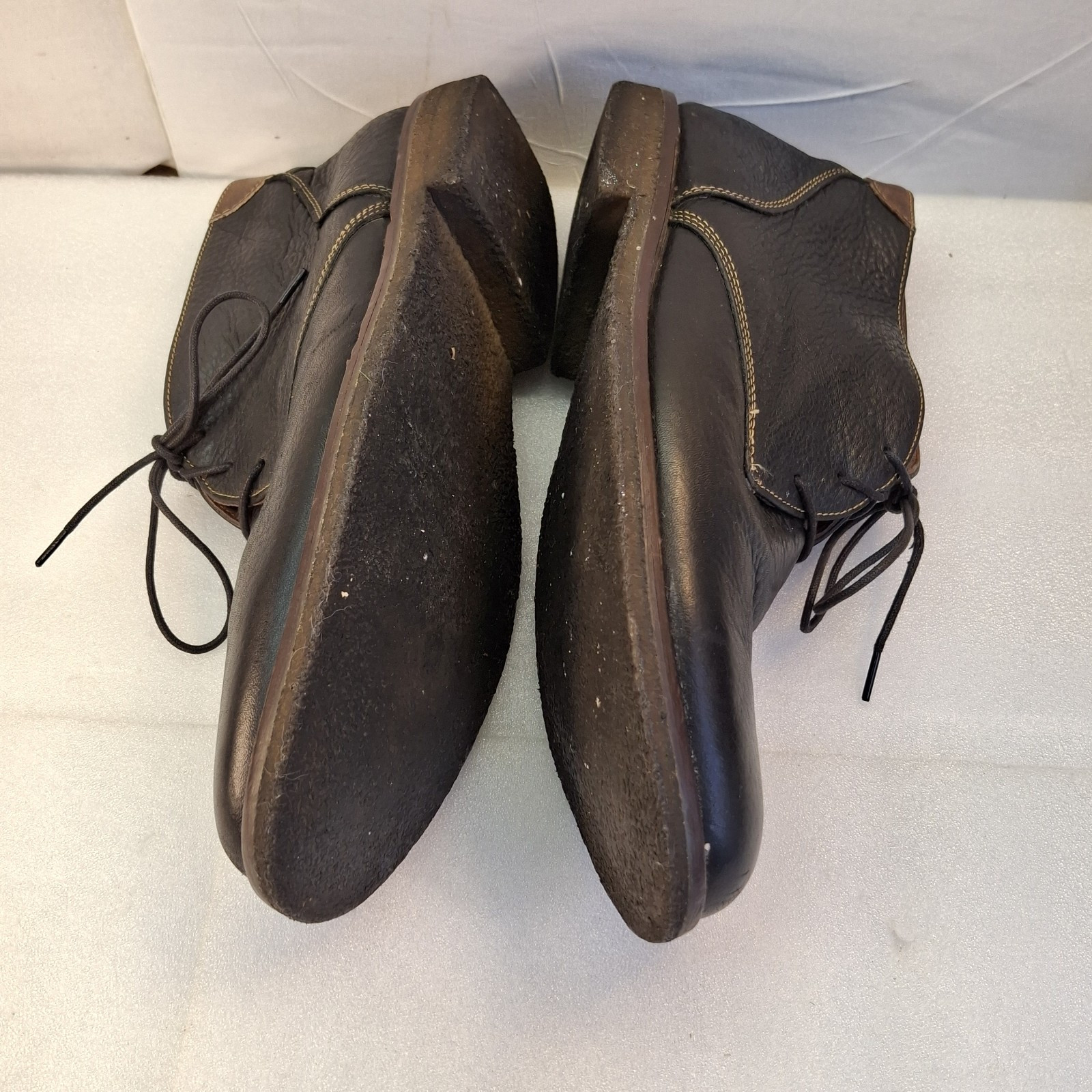 SAOLA Stivali Chucka Johnston & Murphy da uomo in pelle nera taglia 11 M 25 2021