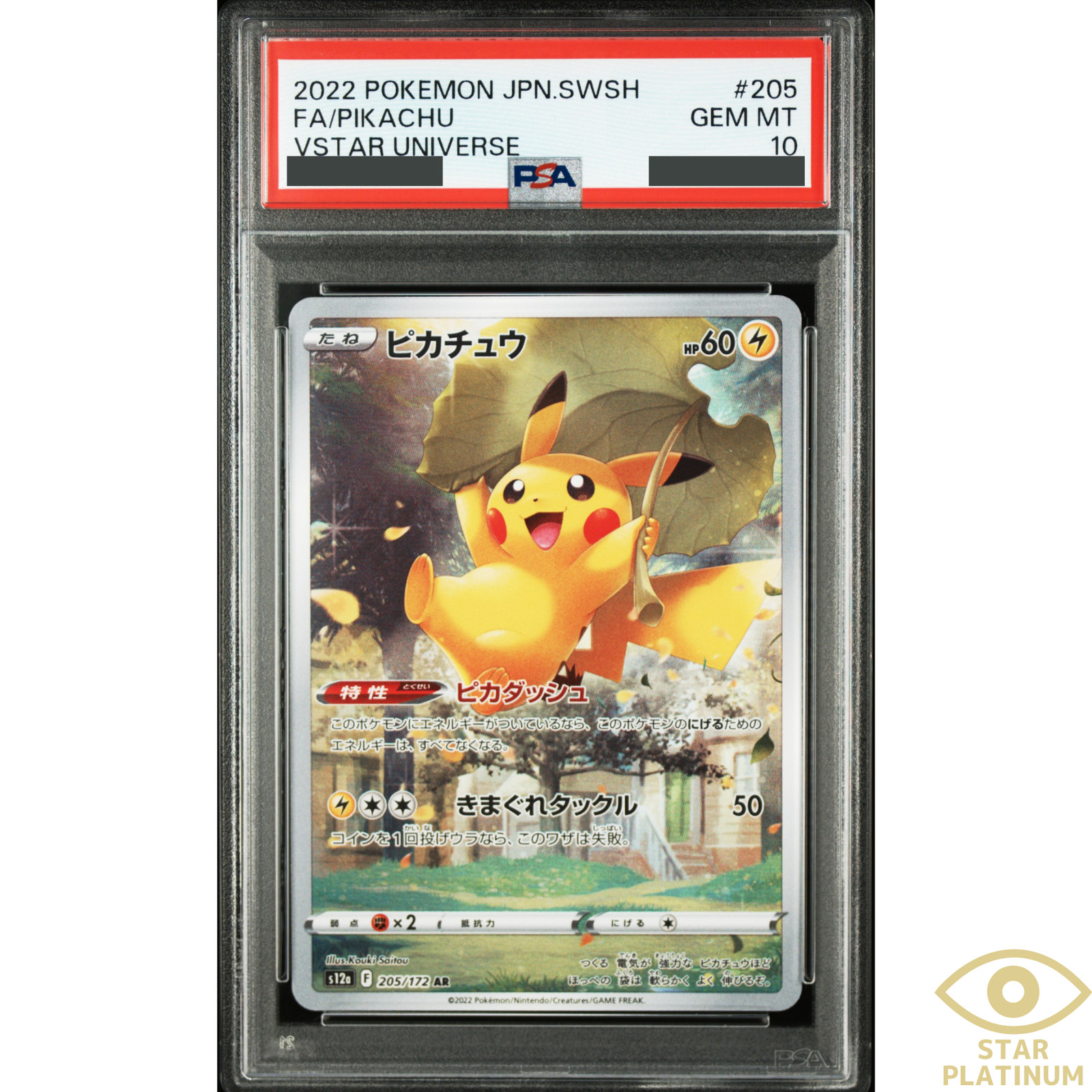 Pikachu 2022 Japanese Sword & Shield: VSTAR Universe #205/172 Art