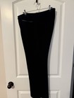 Women Size 12 CHARTER CLUB Zip Belt-Loops Pockets Leather-Accent Dress Pant Blk — photo 1