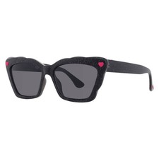 Betsey Johnson Smoke Cat Eye Ladies Sunglasses 10266329.CGR BLKSMK