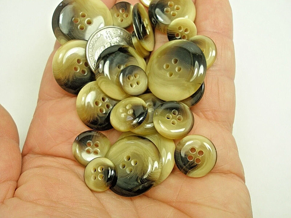 New Brown Buttons suits, jackets sizes 1 inch,7/8 13/16 5/8 1/2 #MB - Image 2 of 4