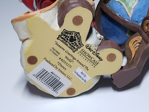Disney Traditions Jim Shore Seasons Greetings Around The World 4033271 Mickey - Picture 7 of 8