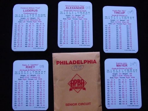1915 APBA : PHILADELPHIA PHILLIES Baseball Team Set : 25 players cards (2012) - 第 1/1 張圖片